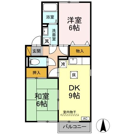 インペリアルヒルズ　Ⅱの間取り