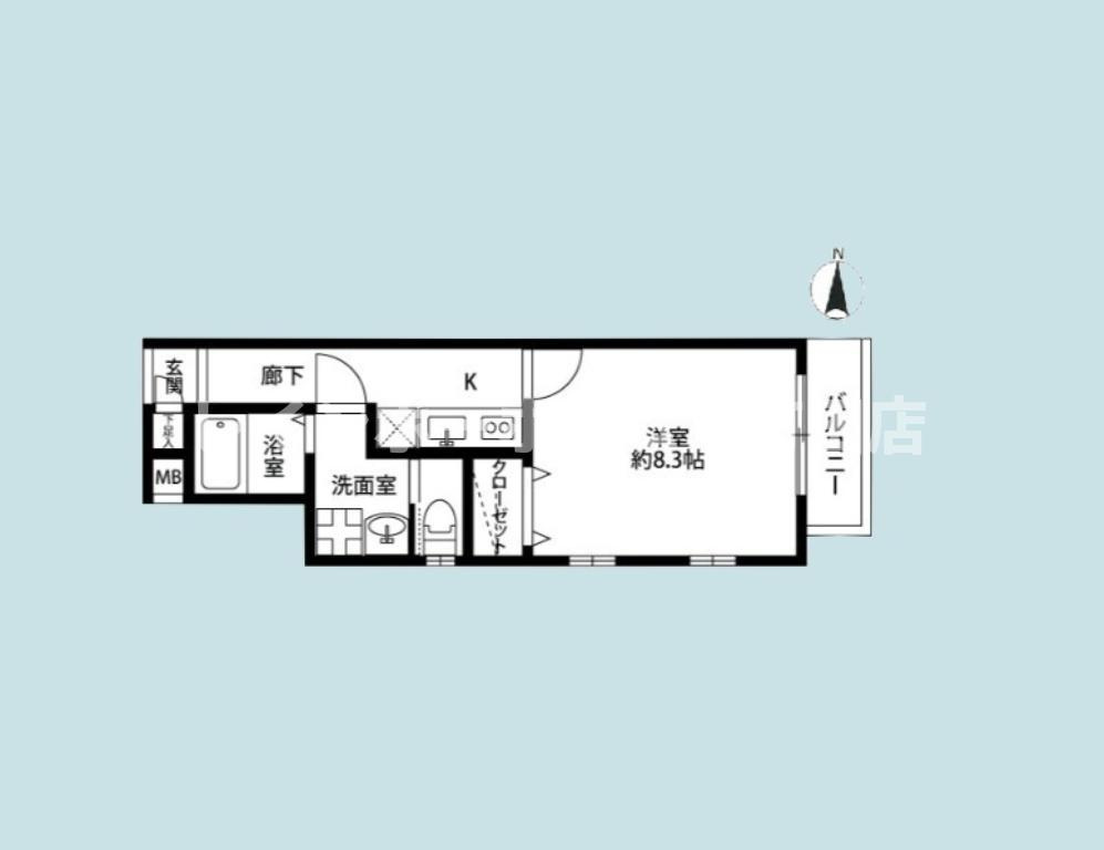 アムールKMA※初期費用分割あと払いサービス利用可能物件の間取り