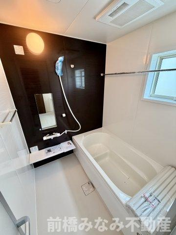 【新築】前橋市樋越町第4　６号棟(全６棟)　リーブルガーデン　新築建売分譲の浴室|きれいなお風呂です