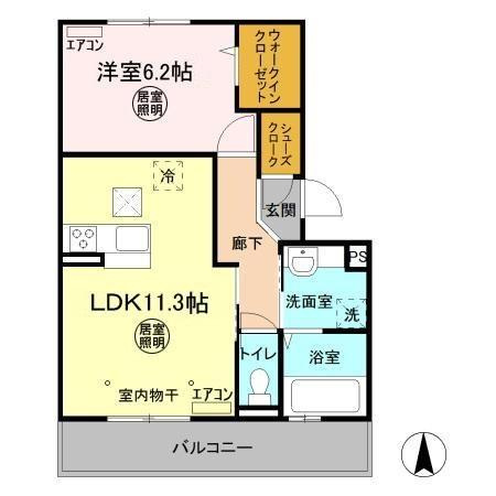 【間取り】 | グレイスコートB棟