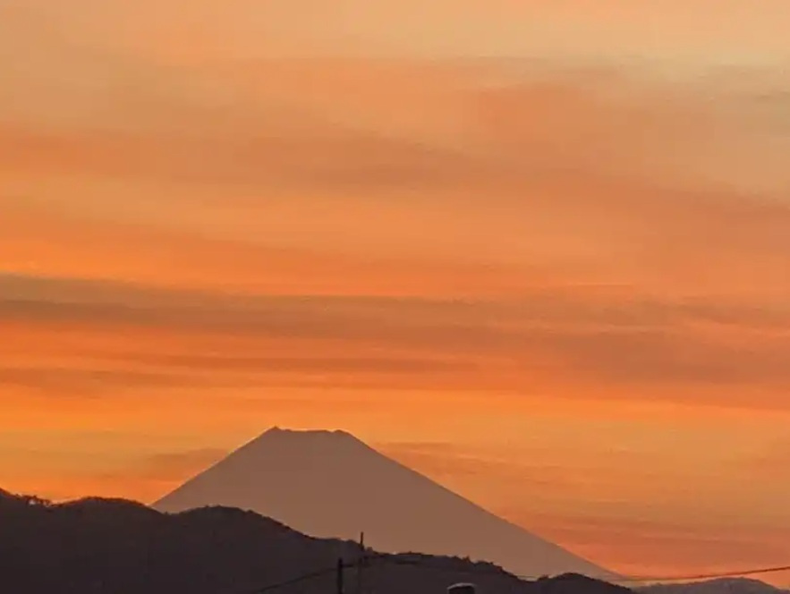 雄大な富士山を望む 利便性の良い伊東市吉田 みずき台の3LDKの展望|天気の良い日は富士山を望みます