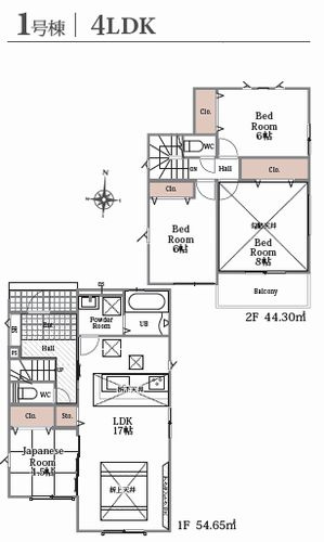 【仲介手数料０円】綾瀬市小園5期　新築一戸建て　全3区画のその他|1号棟　綾瀬市小園5期　新築一戸建て　全3区画