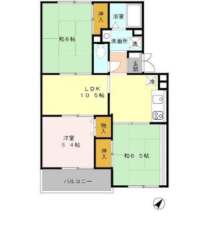 カーサ阪和の間取り