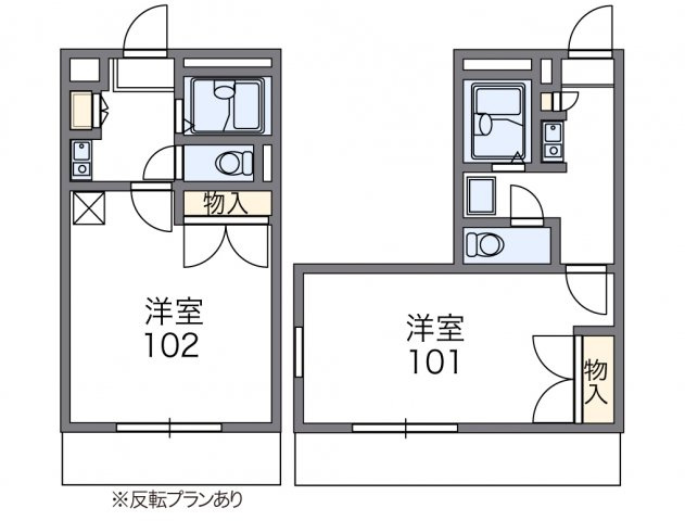 【間取り】 | レオパレスエスパールビラ | 代表的な間取のため実際の間取とは異なる場合があります