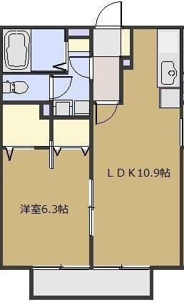 シャンブル　ヴィッツの間取り