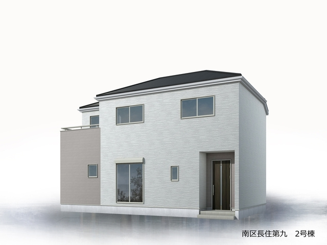 リーブルガーデン福岡市南区長住第九1期の外観パース