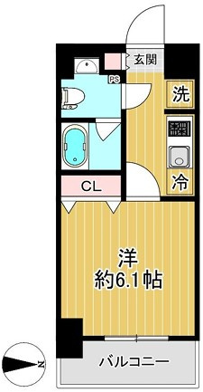 SHOKEN Residence横浜桜木町の間取り