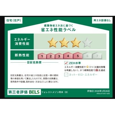 【省エネ性能ラベル】フォレストメゾン岡本
