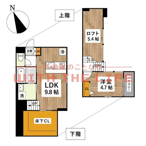 ADC津福ソフィア【キャッシュバック対象物件】の間取り