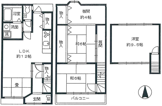 【間取り】 | K22250-衣笠
