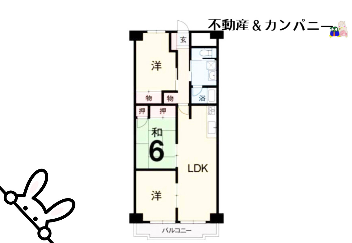 シャンボール喜与町の間取り