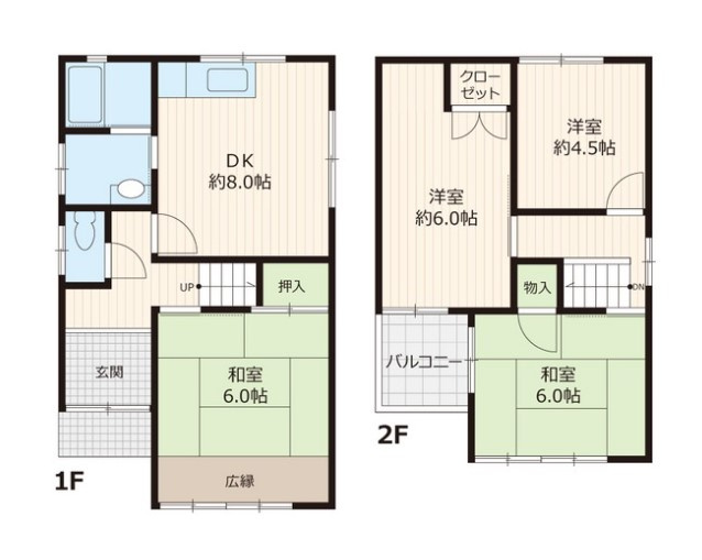 【間取り】 | 木戸3丁目貸家