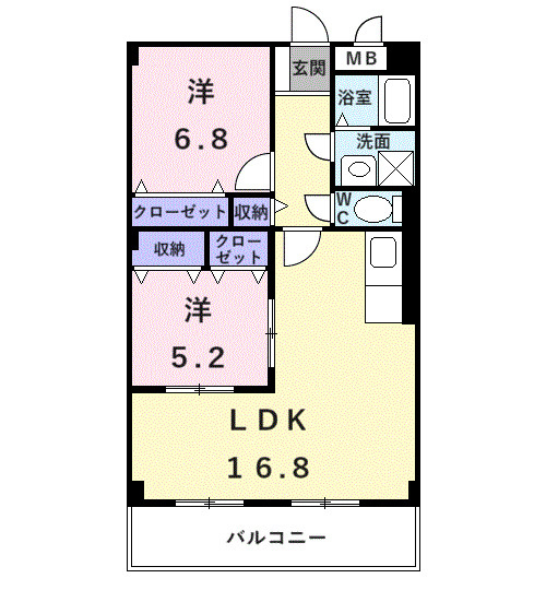 ヴェルドミールの間取り