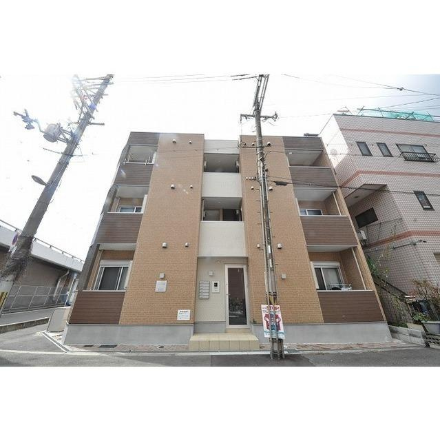 大阪市此花区朝日２丁目のアパートの外観