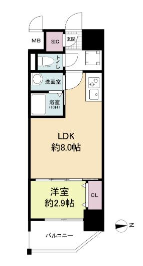 プライムアーバン南森町の間取り