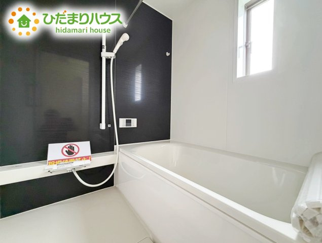 いわき市小名浜第10　新築戸建　2号棟の浴室|くつろぎのバスルームはゆったりリラックスできる1坪タイプ♪