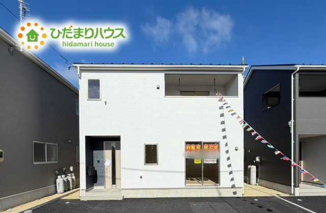 いわき市小名浜第10　新築戸建　2号棟の外観|白を基調とした明るい印象を受ける外観です！