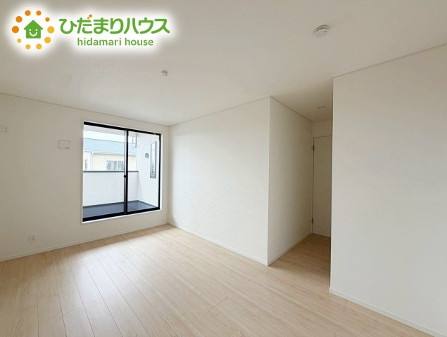 いわき市小名浜第10　新築戸建　4号棟の寝室|大きなベッドを置いても余裕の広さの主寝室♪♪