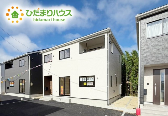 いわき市小名浜第10　新築戸建　4号棟の外観|資料請求やご案内も即日対応いたします♪同じ施工例の物件見学も可能です！