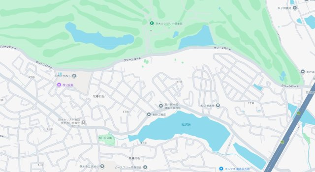 茨木市北春日丘　第1期　売土地の地図