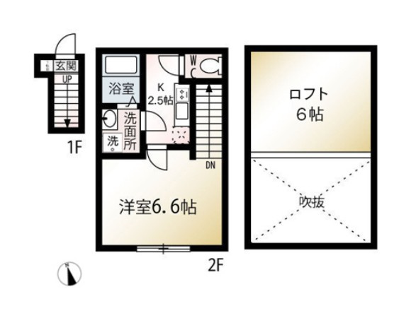 MQuarto瑞江Ⅱの間取り