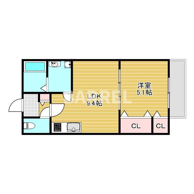 セレニティ田川北B棟の間取り