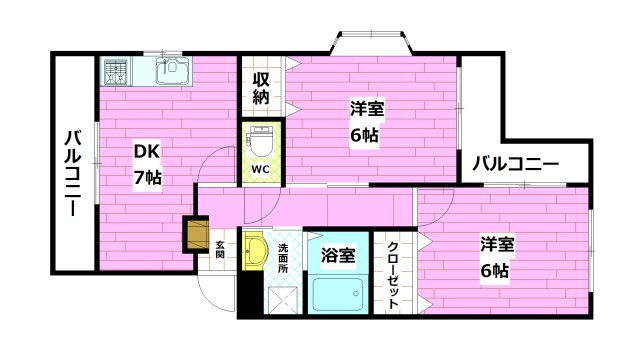 ドミール稲荷町の間取り