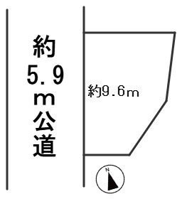 ６７０９３　岐阜市則武東土地の区画図