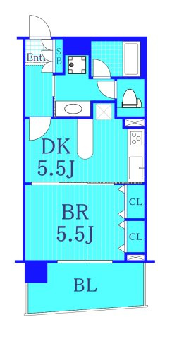 アールケープラザ新横浜Ⅱの間取り|使いやすい間取りです。