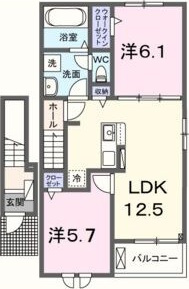 イースト　オレヌの間取り