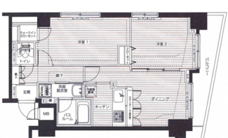【間取り】 | フェニックス日本橋浜町弐番館 | 間取りです。