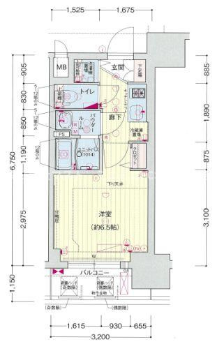プレサンス松屋町駅前の間取り