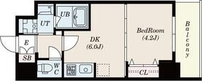 S-RESIDENCE阿波座Westの間取り