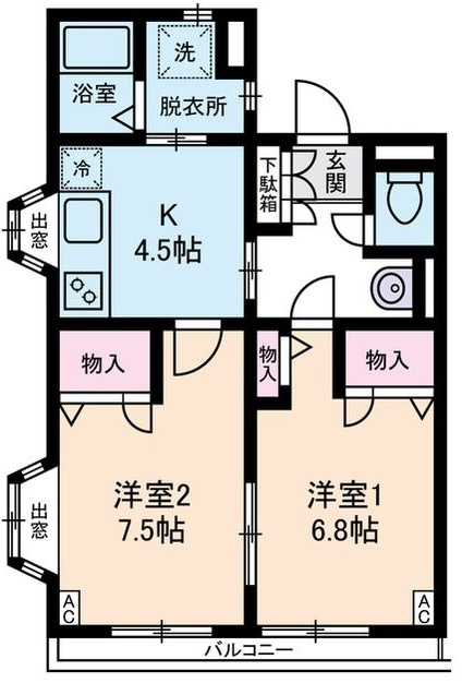 ルナの間取り|間取りです。