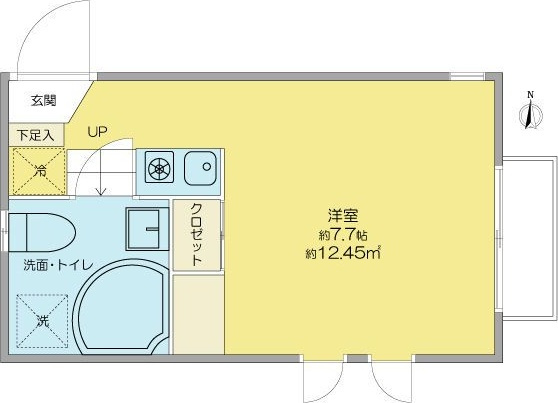 名古屋市熱田区三本松町のアパートの間取り