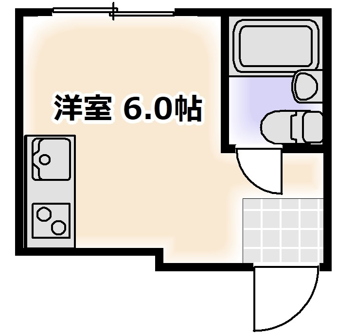 コーポ万代の間取り