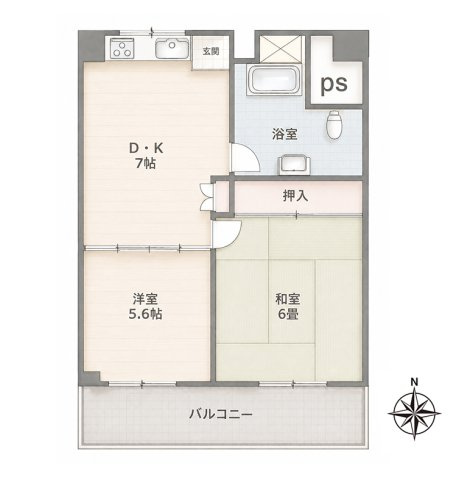 日東マンションサンシャイン谷塚の間取り|ドキドキの新生活も、安心してスタート。ぴったりの住まいを見つけませんか？クランディアが一緒に住まい選びをサポートします‼　まずは、お気軽にお問合せください　＃クランディア