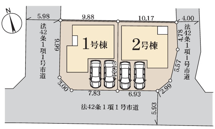 千葉市若葉区みつわ台１丁目の区画図