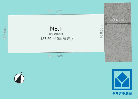 イルミオテラス 西宮 仁川町の土地図