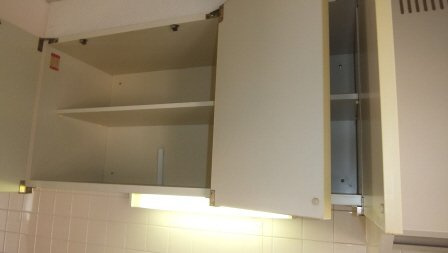 ハス　ニューハウンのキッチン|キッチン上の収納です。