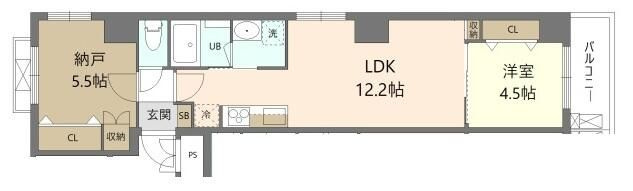 ＧｒａｎｄーＭｅ’ｒｅ横浜大口の間取り