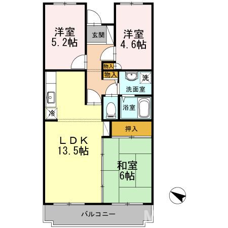 オースター５番館の間取り