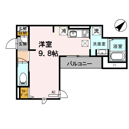 アモーレ松香園の間取り