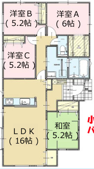福岡市西区上山門２丁目8期　２号棟の間取り