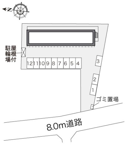 レオパレスティンカーベルの区画図