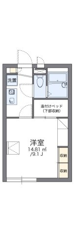 レオパレスティンカーベルの間取り
