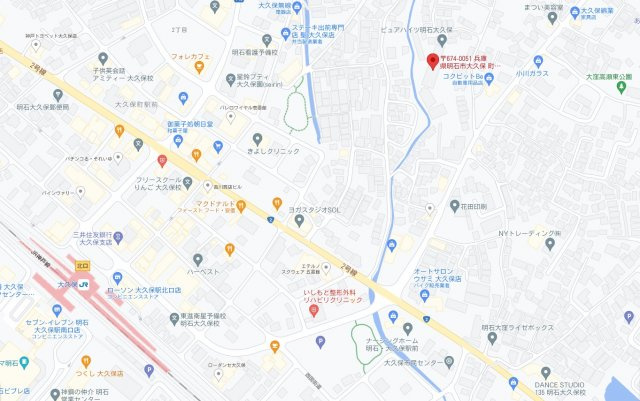 ピュアハイツ明石大久保４番館　1階の地図