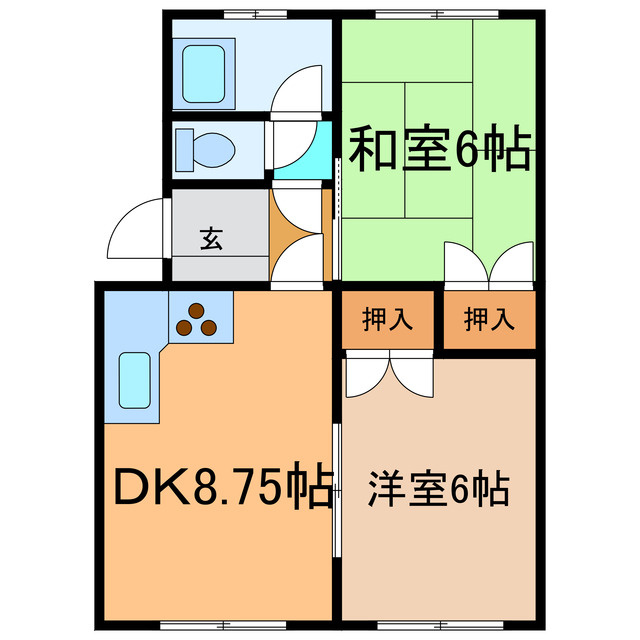 松井ハイツの間取り
