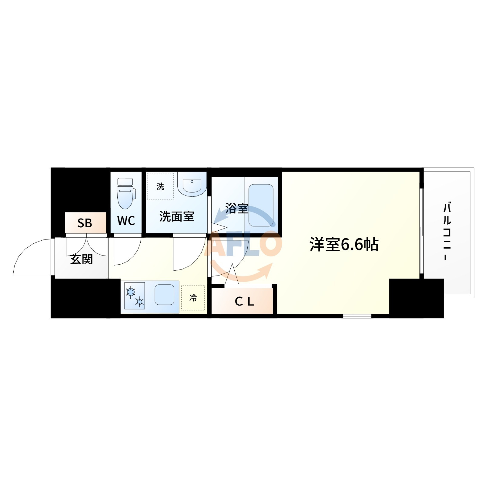 エスリード大阪ラリュールの間取り|間取り