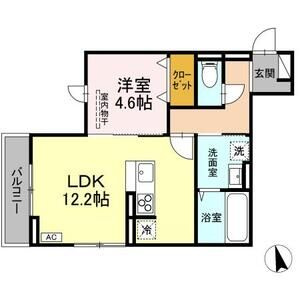 DーROOM八軒小路の間取り